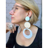 CLOE LG Blanc & miroir - Francine BRAMLI Paris