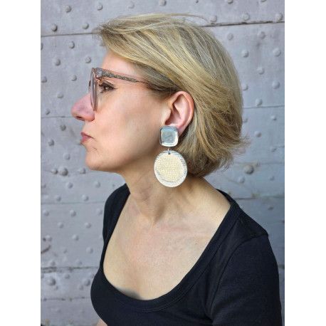 CARLA Miroir blanc - Francine BRAMLI Paris