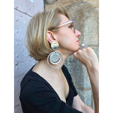 CARLA Créole Miroir blanc - Francine BRAMLI Paris
