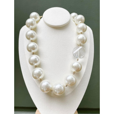 Collier VICTOIRE perles nacrées - Francine BRAMLI Paris