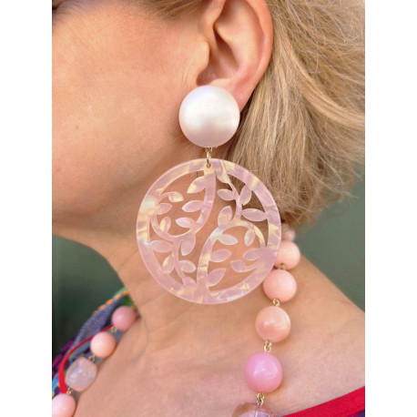MANDALA Rose nacré - Francine BRAMLI Paris
