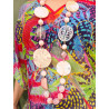 Sautoir MANDALA rose - Francine BRAMLI Paris collier