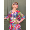 Sautoir MANDALA rose - Francine BRAMLI Paris collier
