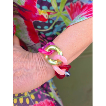 ALEXIS maillons multicolores - Francine BRAMLI Paris bracelet