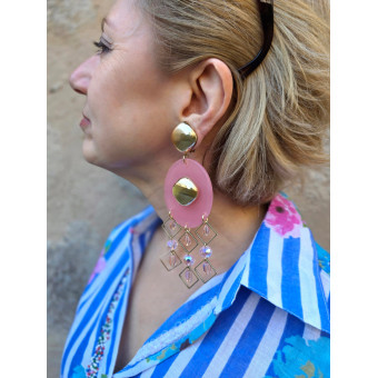 FLORETTE Rose & doré - Francine BRAMLI Paris