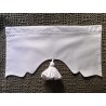 Cantonnière 45 x 25 Lin Blanc N°1