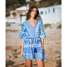 Short Dress BLEU/BLANC - SIGNES GRIMALT