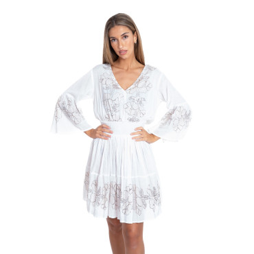 Robe Courte BLANCHE - SIGNES GRIMALT