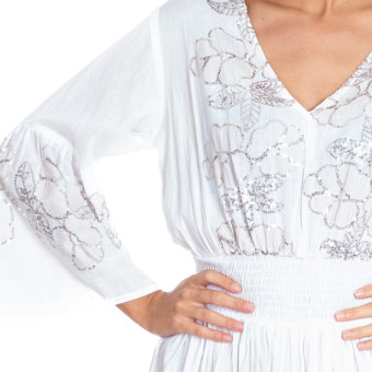 Robe Courte BLANCHE - SIGNES GRIMALT