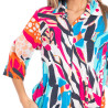 Chemise Robe NOIR/ROSE/BLEU - SIGNES GRIMALT