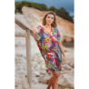 Kaftan ROUGE/VERT/BLEU - SIGNES GRIMALT