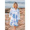 Chemise Robe BLANCHE/BLEU - SIGNES GRIMALT