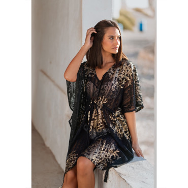 Poncho NOIR - SIGNES GRIMALT