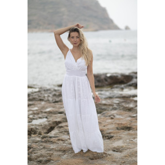 Longue Robe BLANCHE - SIGNES GRIMALT