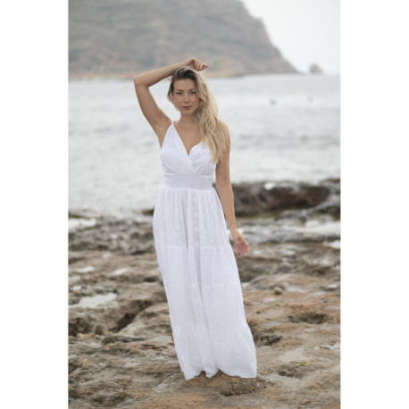 Longue Robe BLANCHE - SIGNES GRIMALT