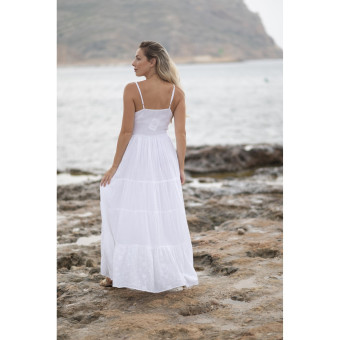 Longue Robe BLANCHE - SIGNES GRIMALT