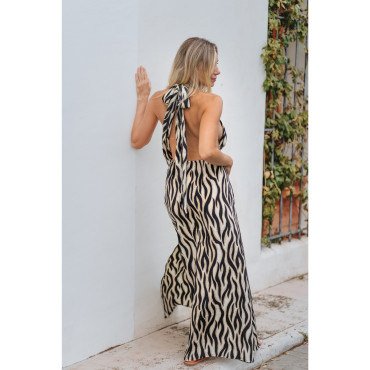Longue Robe BLANCHE/NOIRE - SIGNES GRIMALT