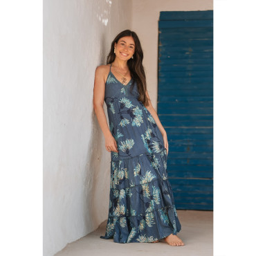 Robe Large BLEU FONCÉ - ISLA BONITA