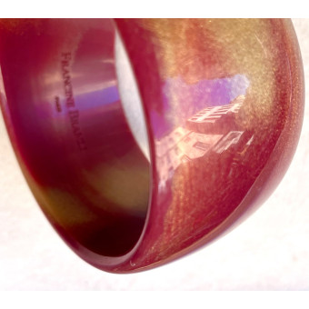 Bracelet MOON Marron/rouge - Francine BRAMLI Paris