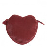 Pochette Coeur Velours ROSE - MATHILDE M