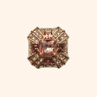 Bijoux de Bouton L'IMPÉRIAL Abricot - LA LOGE DE SUZON