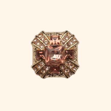 Bijoux de Bouton L'IMPÉRIAL Abricot - LA LOGE DE SUZON