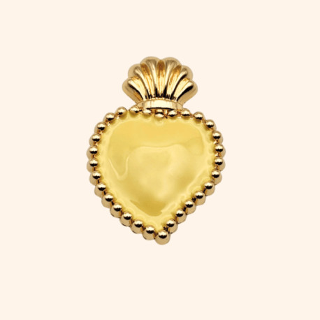 Bijoux de Bouton EXVOTO Jaune Beurre - LA LOGE DE SUZON