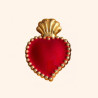 Bijoux de Bouton EXVOTO Rouge - LA LOGE DE SUZON