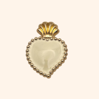 Bijoux de Bouton EXVOTO Vanille - LA LOGE DE SUZON