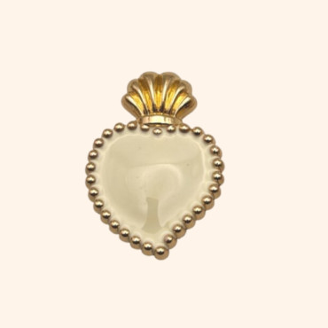 Bijoux de Bouton EXVOTO Vanille - LA LOGE DE SUZON