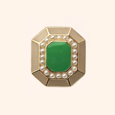 Bijoux de Bouton AGNÈS JARDIN DE JAIPUR - LA LOGE DE SUZON