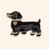 Clip TECKEL Achille Noir Collier Strass Opale Rainbow - LA LOGE DE SUZON