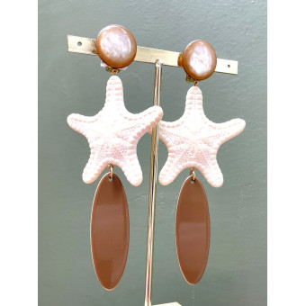 SEASTAR Marron et doré - Francine BRAMLI Paris