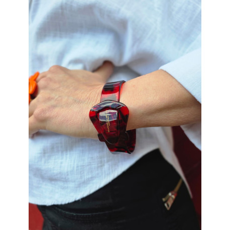 MANCHETTE ceinture rouge - Francine BRAMLI Paris