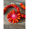 Collier ROXY FLEUR Orange - Francine BRAMLI Paris
