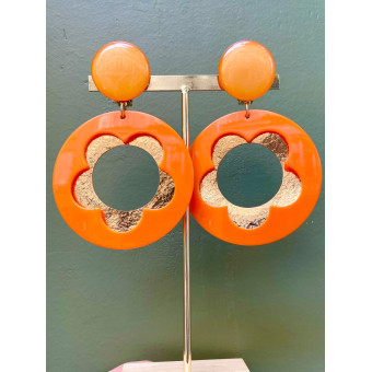 FIORE orange & doré - Francine BRAMLI Paris