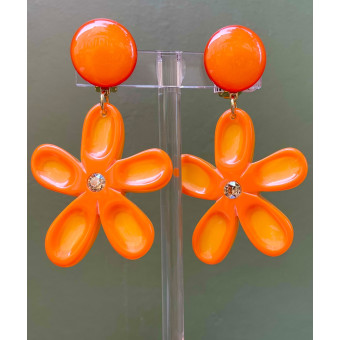 KOPSIA fleur orange - Francine BRAMLI Paris