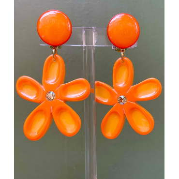 KOPSIA fleur orange - Francine BRAMLI Paris