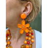 KOPSIA fleur orange - Francine BRAMLI Paris