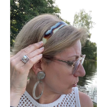 SERRE-TÊTE PM couleur corne claire - Francine BRAMLI Paris