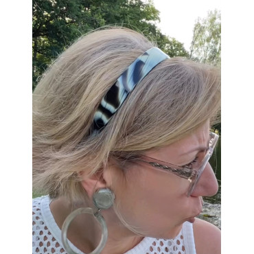 SERRE-TÊTE PM couleur corne noire - Francine BRAMLI Paris
