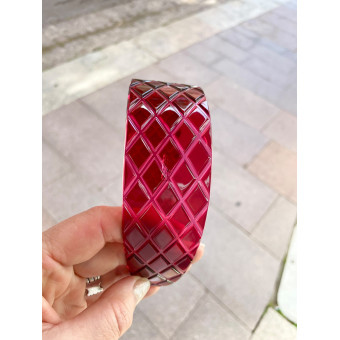 SERRE-TÊTE GM rouge matelassé - Francine BRAMLI Paris