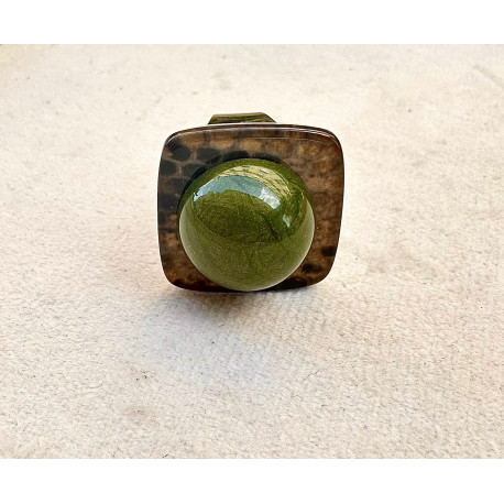 BAGUE RÉSINE Réglable - Francine BRAMLI Paris