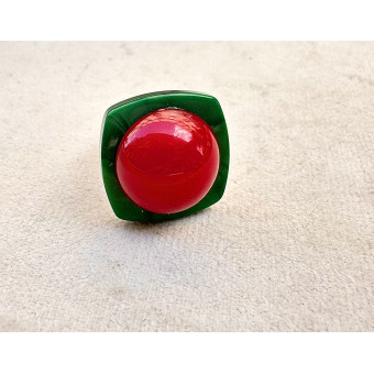 BAGUE RÉSINE Réglable - Francine BRAMLI Paris