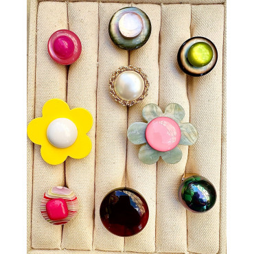 BAGUE RÉSINE Réglable - Francine BRAMLI Paris