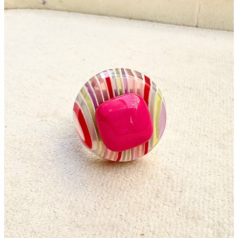 BAGUE RÉSINE Réglable - Francine BRAMLI Paris