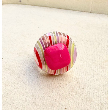 BAGUE RÉSINE Réglable - Francine BRAMLI Paris