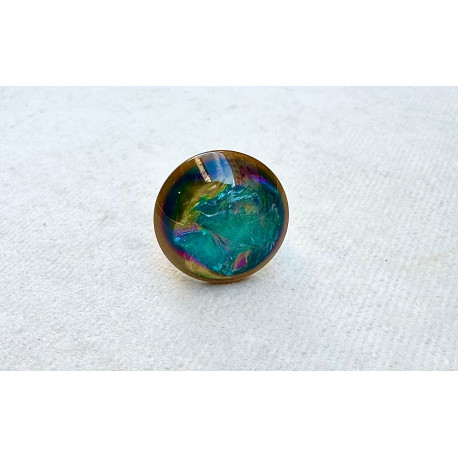 BAGUE RÉSINE Réglable - Francine BRAMLI Paris