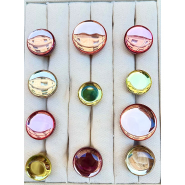 BAGUE MIROIR RÉSINE Réglable - Francine BRAMLI Paris