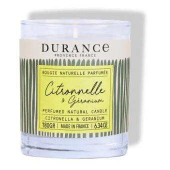 Bougie Parfumée Anti-Moustiques Citronnelle - DURANCE